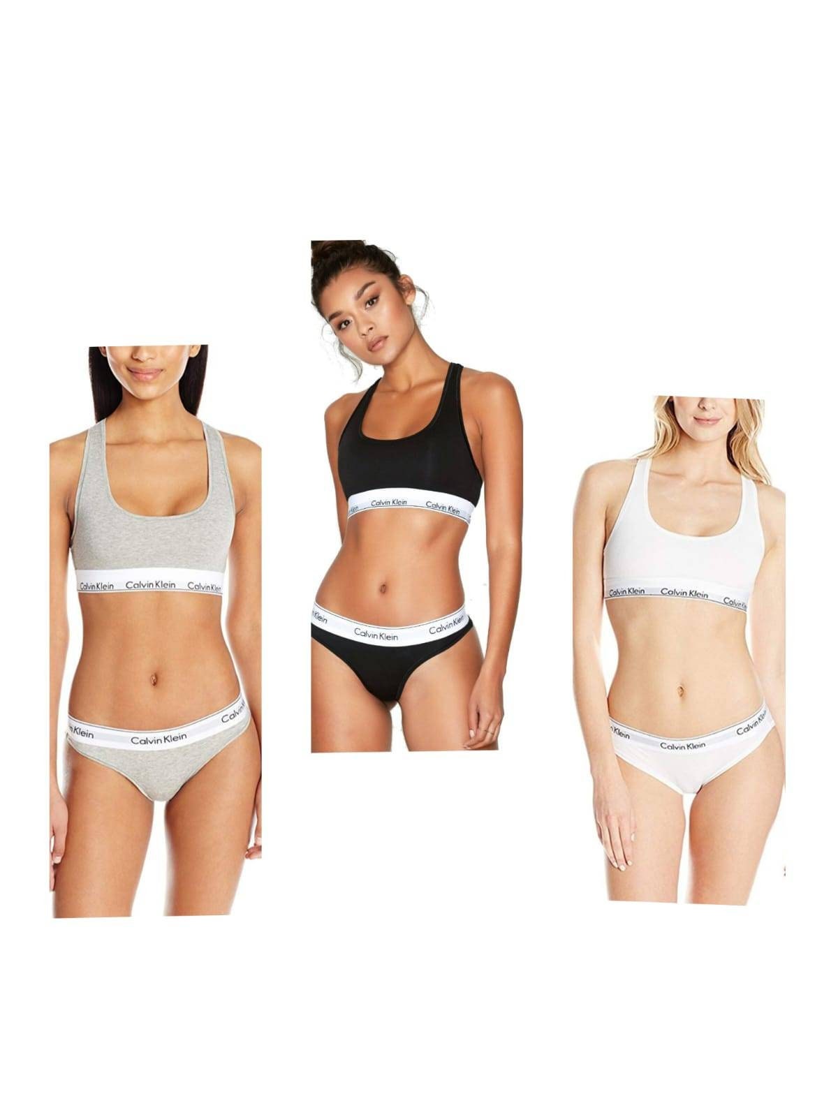 Buy Calvin Klein Modern Cotton Bralette and Briefs Underwear Set