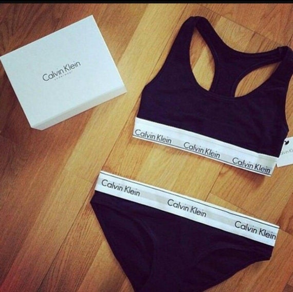 Calvin Klein Modern Cotton Bralette and Briefs Underwear Set