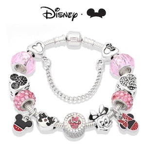 Disney Musse & Mimmi Pigg Berlockarmband med Berlocker Set