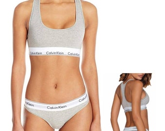 Calvin klein bralette and thong sale set