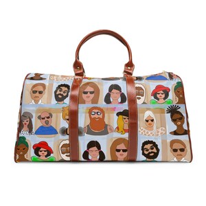 Waterproof Duffle Bag, Weekender Bag, Overnight Bag, Weekend Travel Bag, Personalized Bridesmaid Gift Bag, Baby Bag, Bridal Shower Gift
