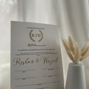 Islamische Eheurkunde deutsch dini nikah belgesi islamische Trauung Imam Nikah Islamic Wedding certificate Download