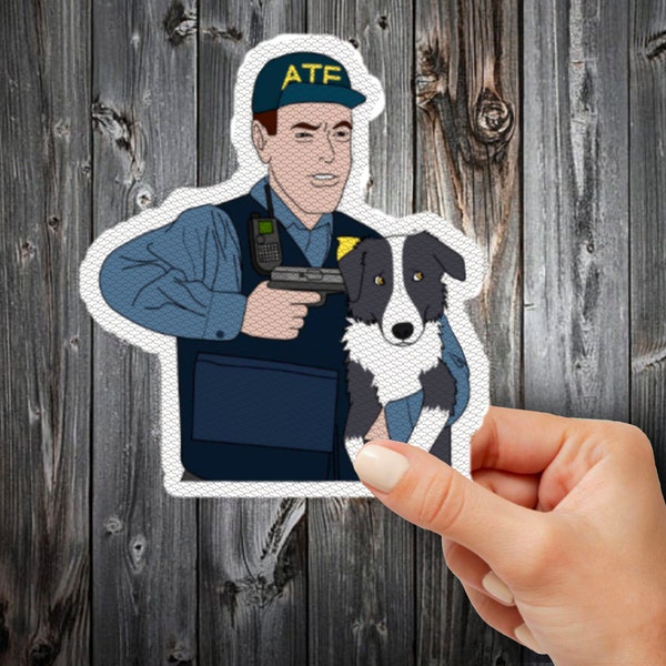 ATF Decal | atf sticker | atf dog | funny sticker | gun sticker | aft | arm brace | ar15 | glock | chopwerx | die cut sticker | tactical