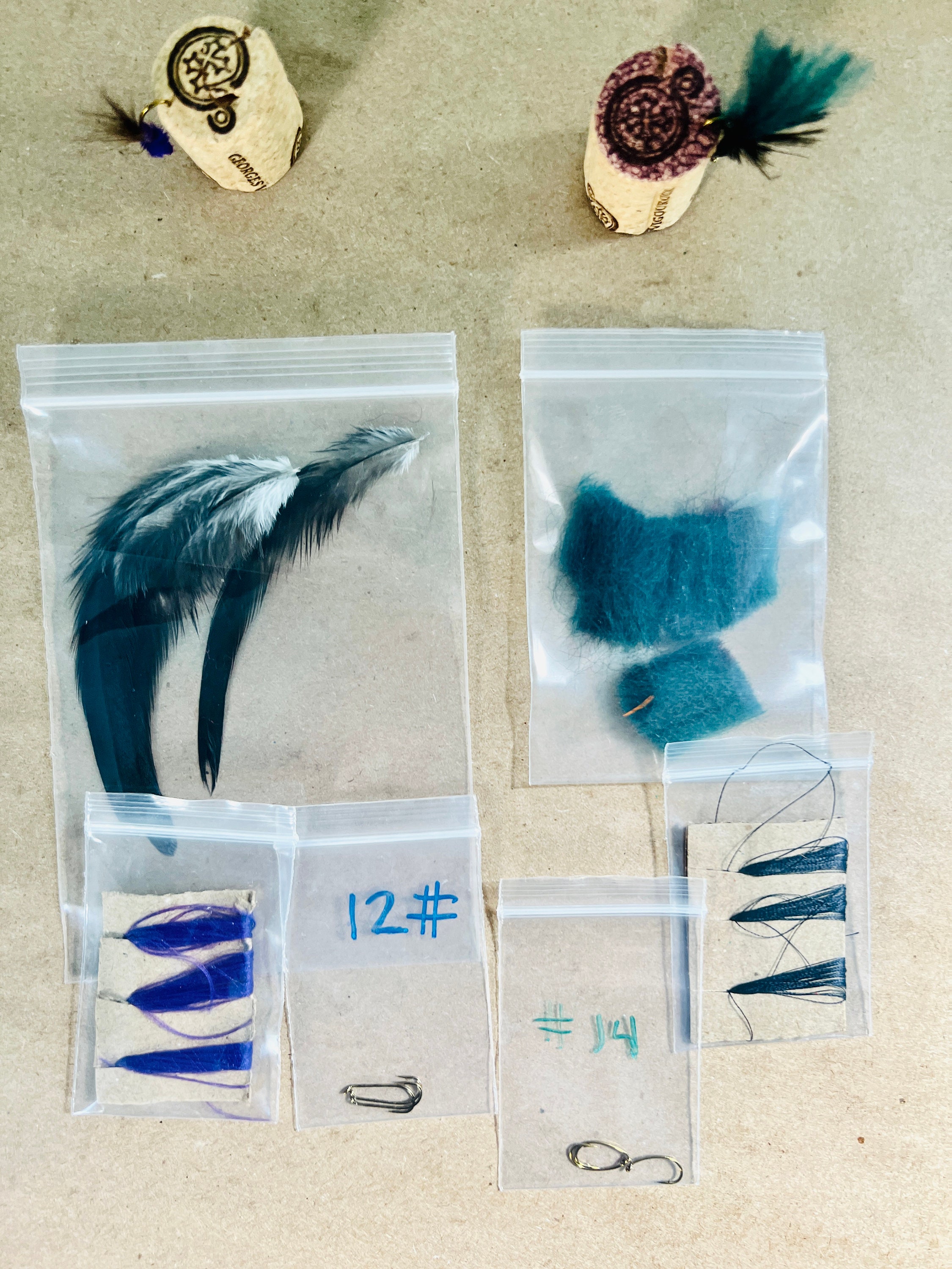 6 Handmade Dry and Wet Flies Plus Materials and Instructions Etsy