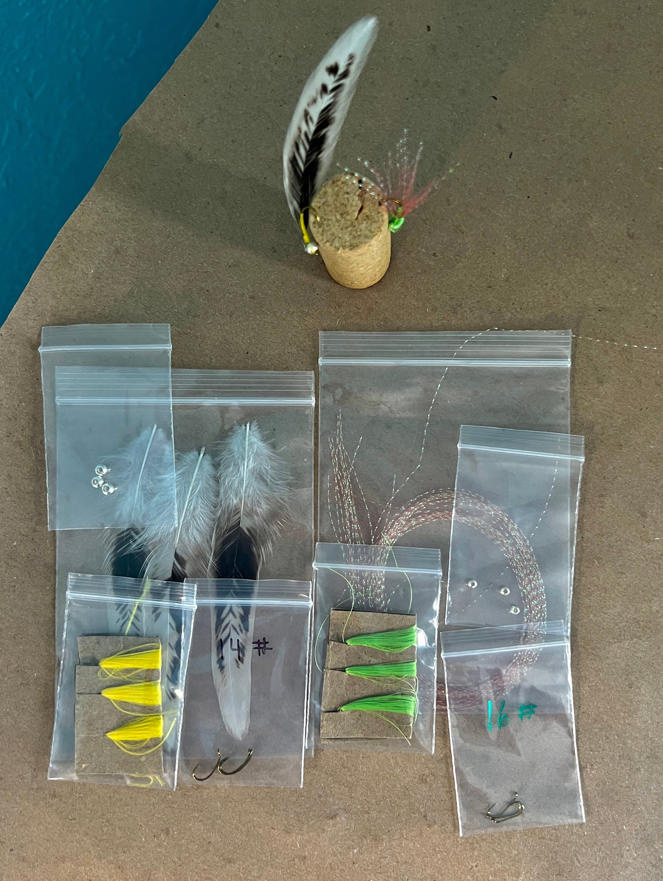 6 Handmade Dry and Wet Flies Plus Materials and Instructions Etsy