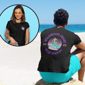 Wildwood Crest Beach 2023 T-Shirt, NJ Beaches T-Shirt, Jersey Shore Shirt, am Ufer entlang, New Jersey Shore Shirt, NJ Beaches T-Shirt