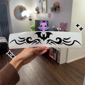 Bat Goth Tramp Stamp Decal | Cute Goth Tramp Stamp | Goth Vibes Car Decal | Cute Car Sticker | Bumper Vinyl Decal | Cute Car Vinyl Decal