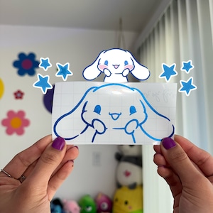 Cinna Chubby Cutie Vinyl Decal | Cute Car Sticker | Cute Bumper Sticker | Cute Car Accessories | Cute Vinyl Car Decals | Kawaii Decal