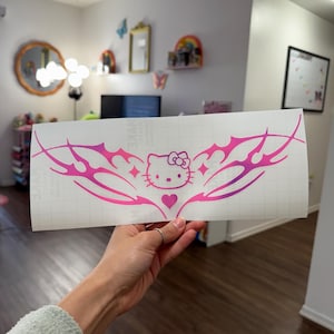 Cute Kitty Tramp Stamp Decal | Kitty Tramp Stamp | Cute Car Decal | Cute Car Sticker | Opal Vinyl Decal | Cute Car Vinyl Decal | Kawaii