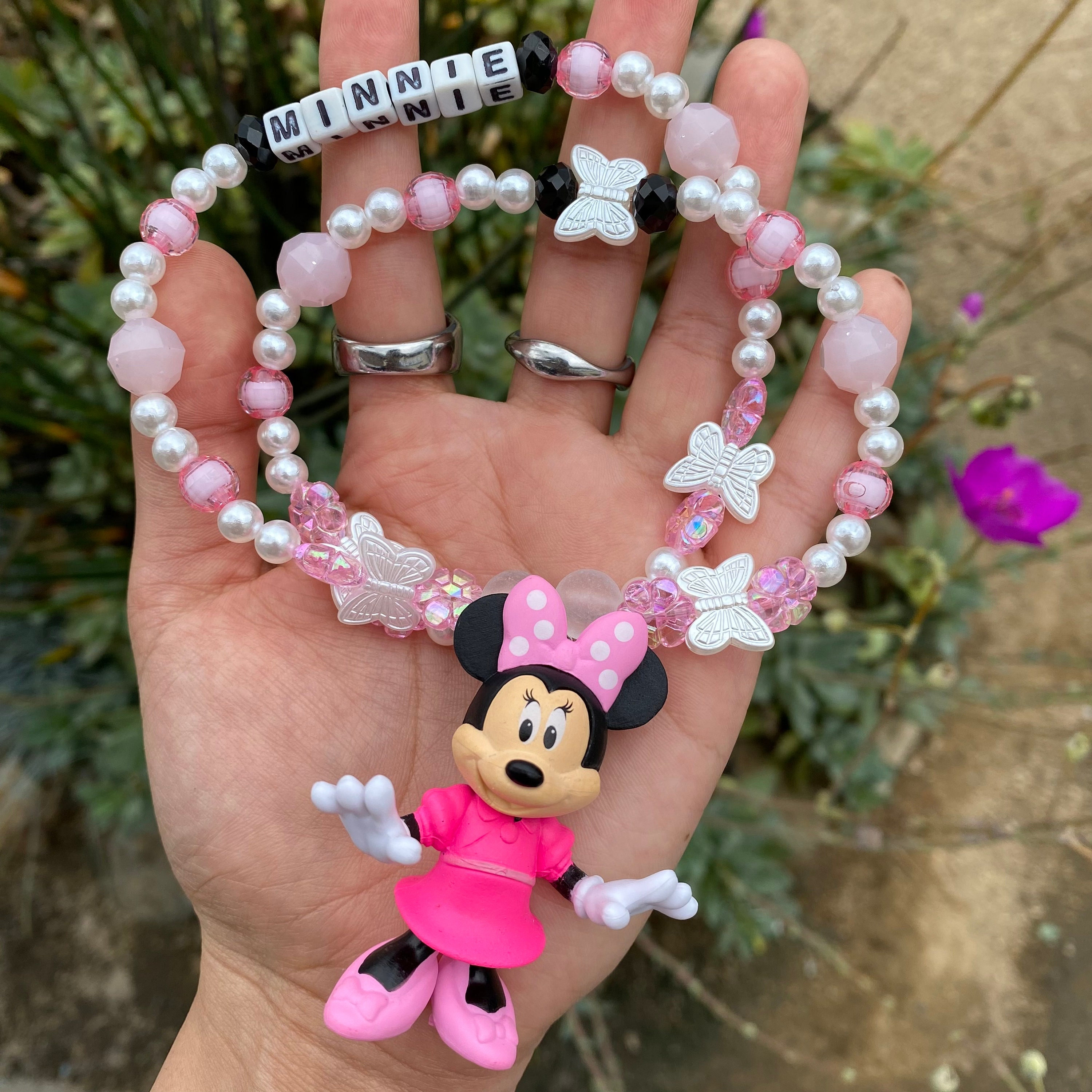 Disney Necklace - Minnie Mouse Icon - Initial