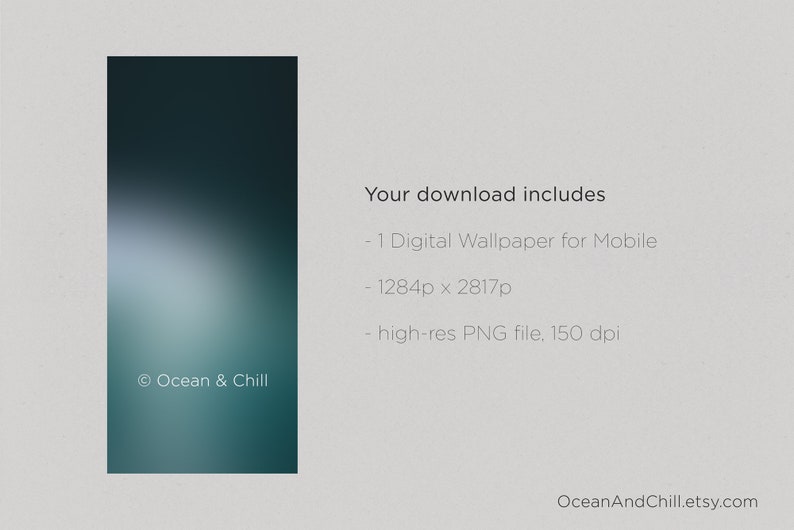 Ocean Gradient Phone Wallpaper | Sunrider | Ocean Wallpaper | Gradient iPhone Wallpaper image 3