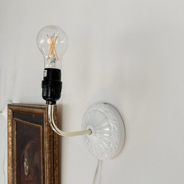 Vintage Pair of Plug-in Wall Sconces