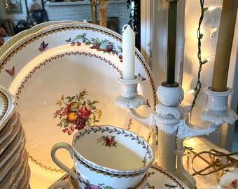 Spode Rockingham Bone China Dinnerware: England Floral