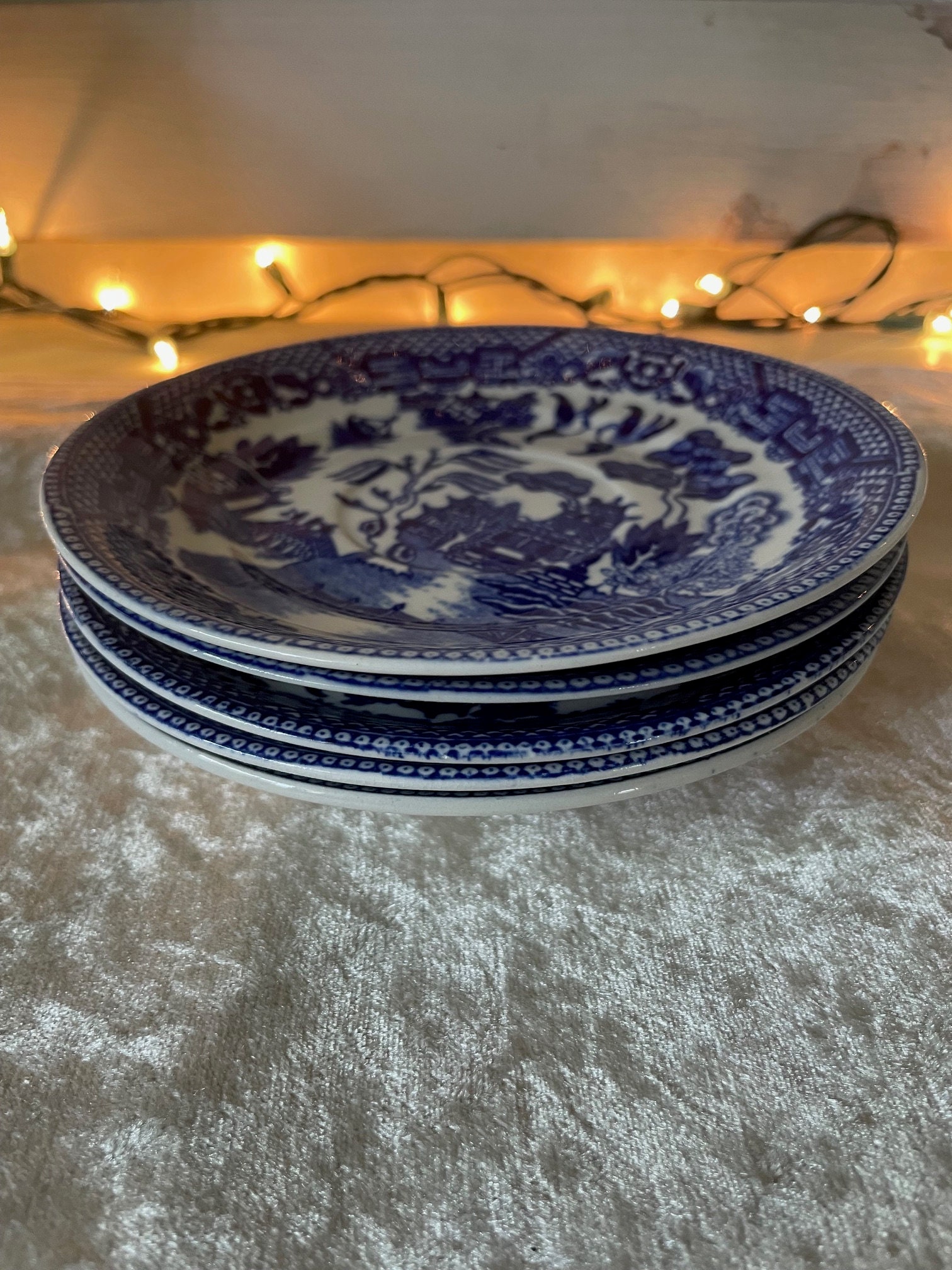 Antique Blue Willow China: Collectible Plates, Bowls, Saucers - Etsy
