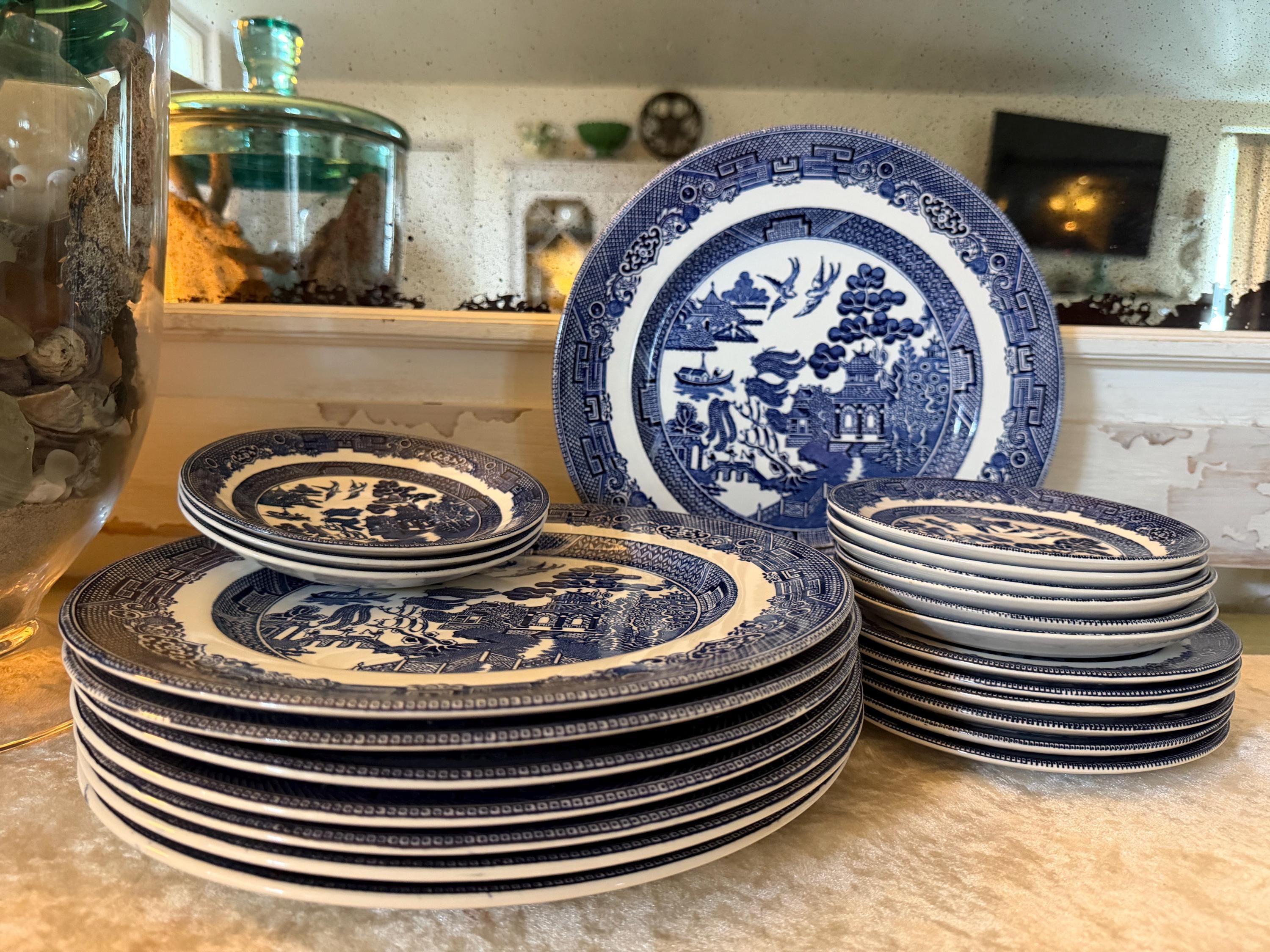 Johnson brothers blue willow bread - Etsy 日本