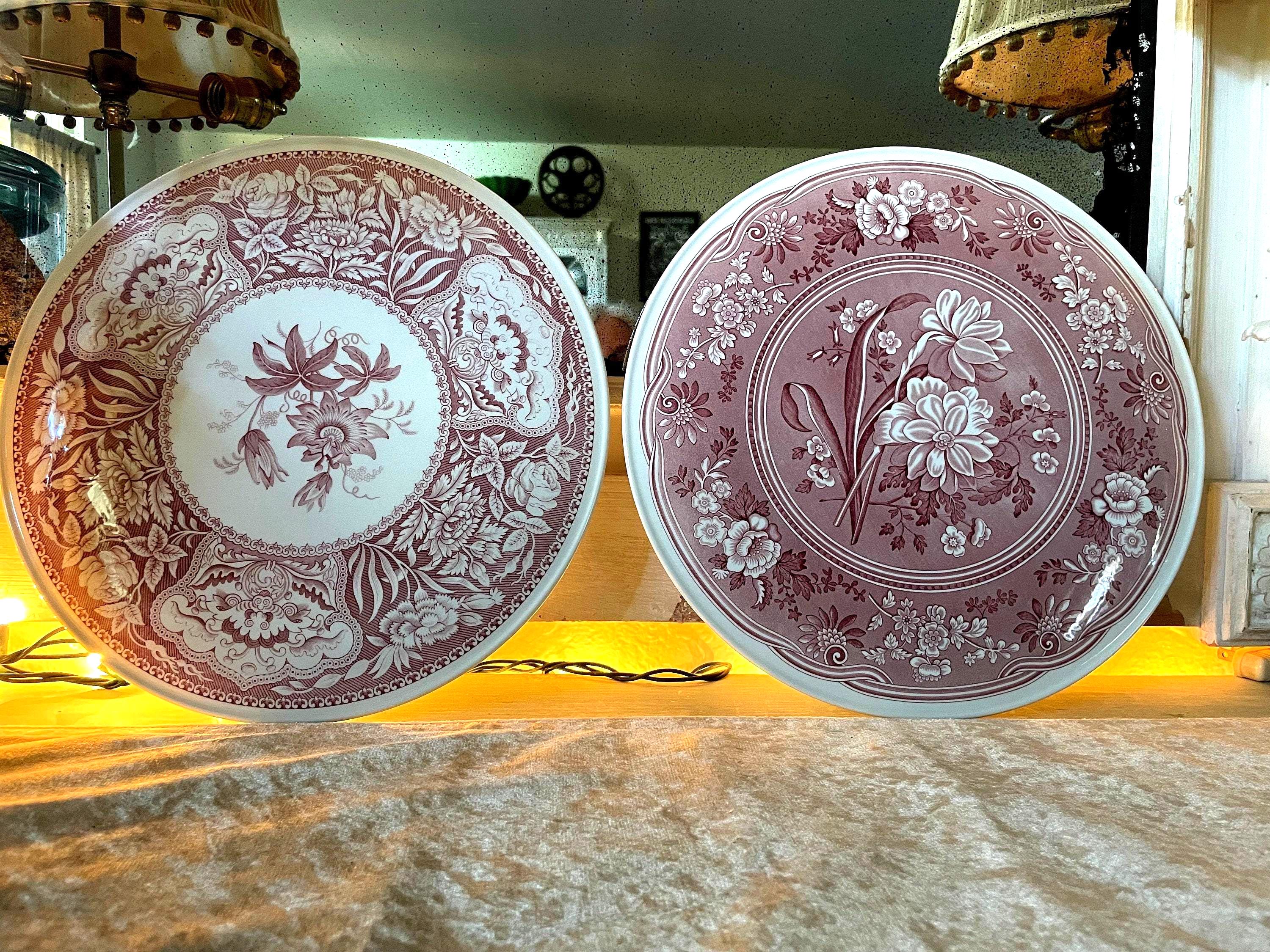 Red and White Spode - Etsy