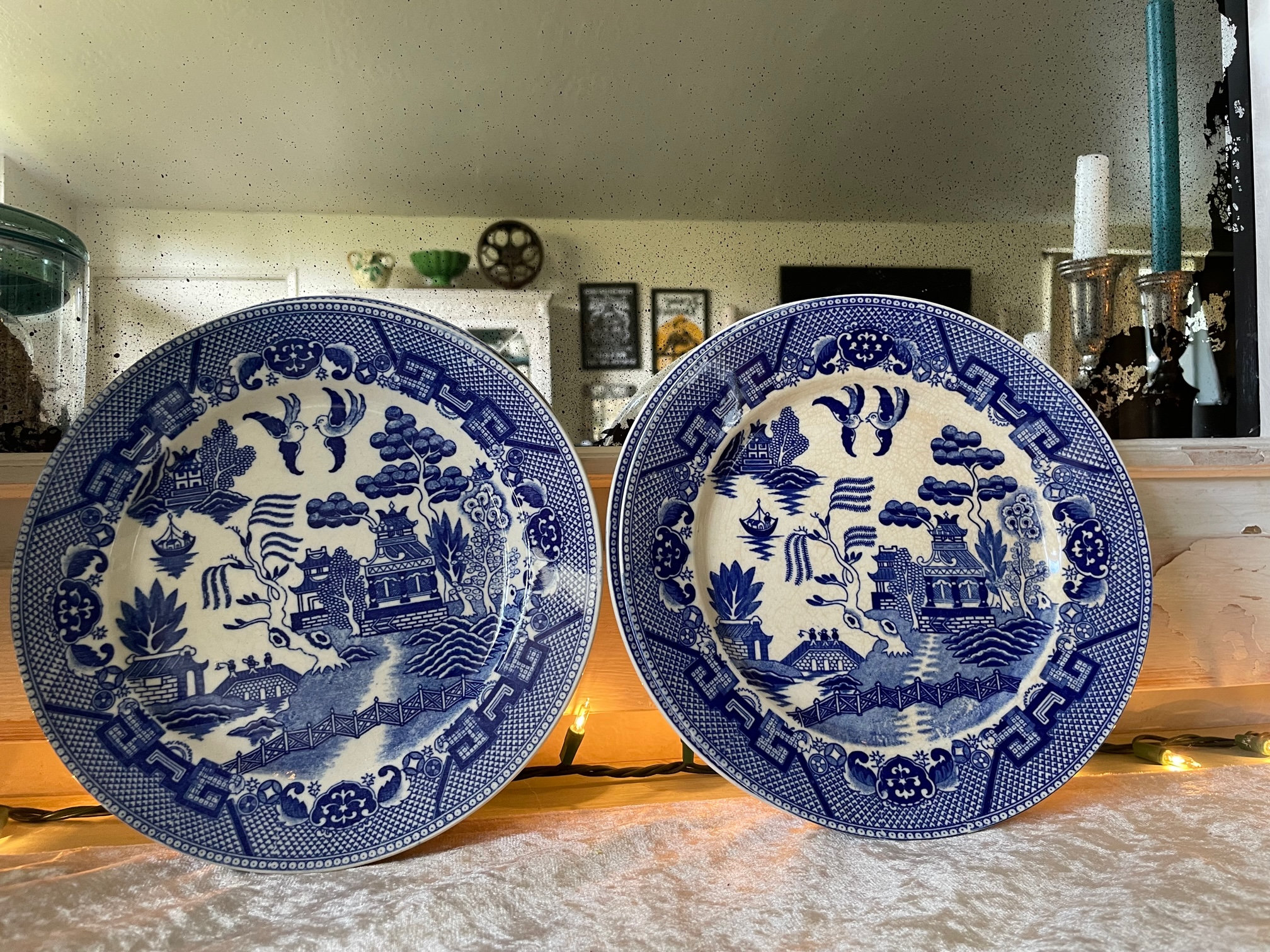 Antique Blue Willow China: Collectible Plates, Bowls, Saucers - Etsy