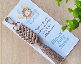 Llaveros de macramé personalizados, regalos personalizados para bodas, despedidas de soltera y damas de honor; Recuerdos de cumpleaños y bautizos