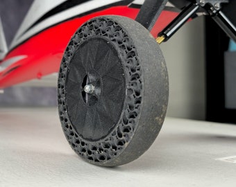 KIN Next Gen Wheels - Airless Tires - Slim Version - Compatible with E-Flite Timber Models