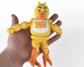 Chica - FNAF - Full Color Articulating Action Figure, Five Nights at Freddy's Fidget Figurine
