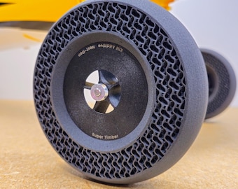KIN Next Gen Wheels - Super Timber E-flite® Compatible  - Airless Tires - Bush Style
