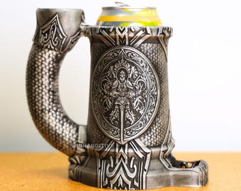 Paladin Dice Tower Mug Can Holder: Tabletop RPG Accessory