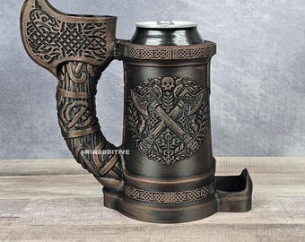 Woodsman Dice Tower Mug Cozy - RPG Board Game Accessory