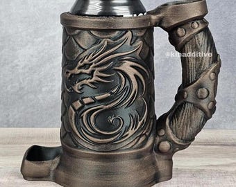 Dragon Dice Tower Mug Can Holder: Tabletop RPG Accessory
