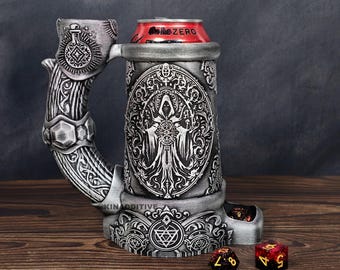 Dark Sorcerer Dice Tower Mug Can Holder: Tabletop RPG Accessory