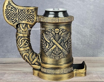 Woodsman Axe Dice Tower Mug Can Holder: Tabletop RPG Accessory