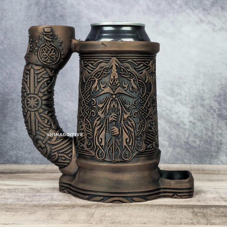 copper wizard dice tower mug