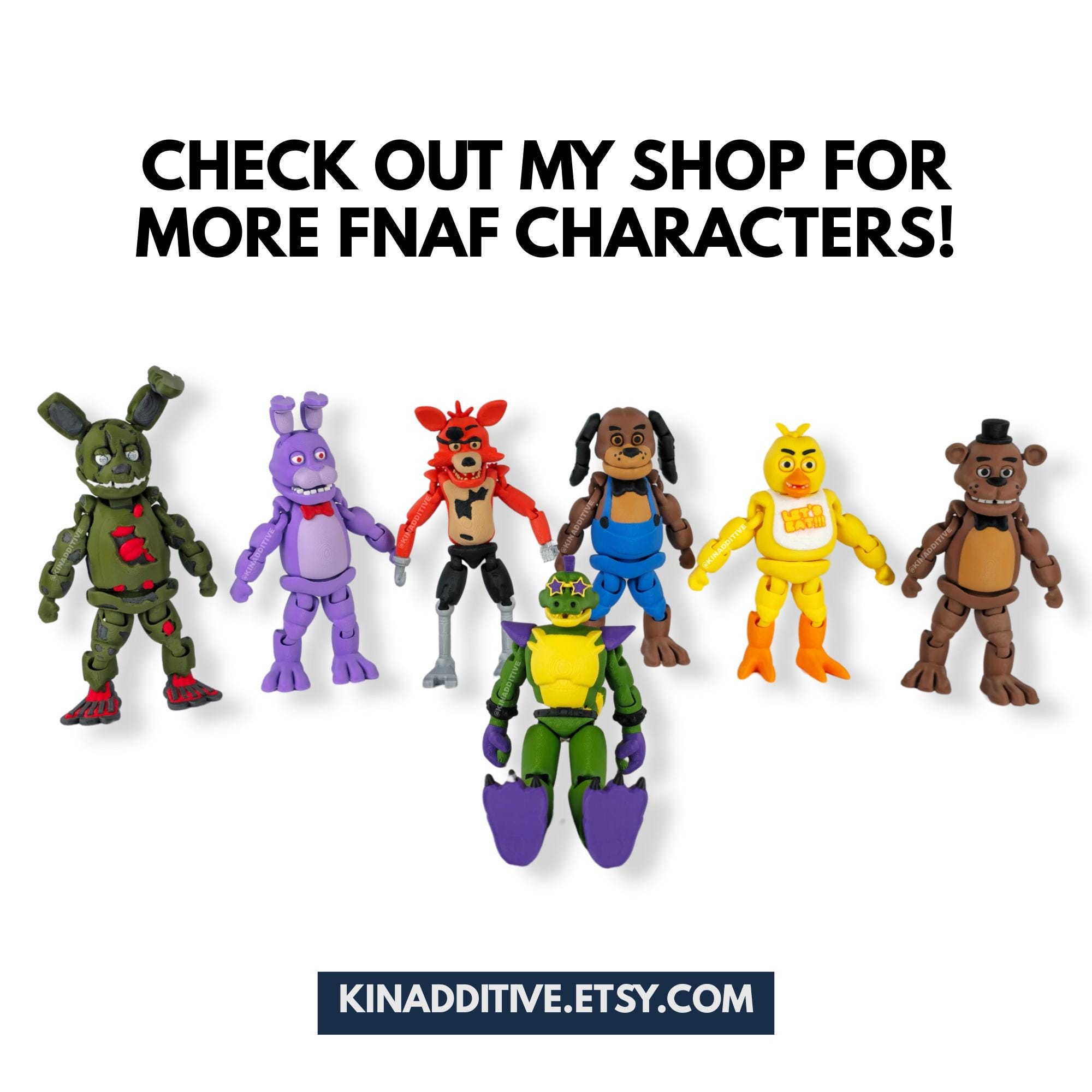 Chica FNAF Full Color Articulating Action Figure Sensory Toy, Five  Nights at Freddy's Fidget Toy The perfect gift for FNAF fans!