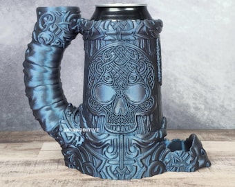 Warlock Skull Dice Tower Mug Can Holder: Tabletop RPG Accessory