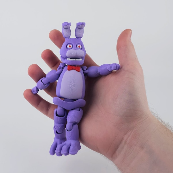 Bonnie - FNAF - Full Color Articulating Action Figure Sensory Toy, Five Nights at Freddy's Fidget Toy - The perfect gift for FNAF fans!