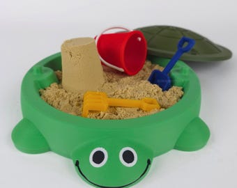 Mini Turtle Sandbox: Nostalgic Desktop Zen Garden with Tools