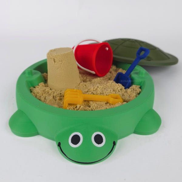Mini Turtle Sandbox: Nostalgic Desktop Zen Garden with Tools - Small Size