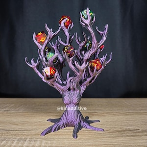 Dice Tree Goddess: Tabletop RPG Dice Display, DND Gift