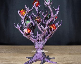 Dice Tree Goddess Tabletop RPG Dice Display & Crystal Holder: Holds 21 Dice
