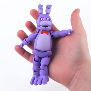 Bonnie the Rabbit - FNAF - Figura de acción articulada a todo color, juguete sensorial, juguete antiestrés de Five Nights at Freddy's - Regalo para fanáticos de FNAF