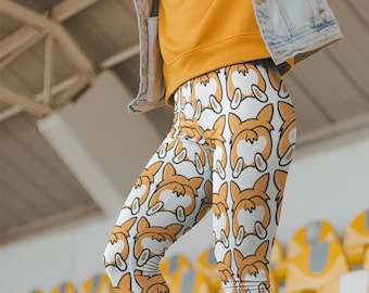 Corgi Butt Pattern Leggings | Women Leggings | Animal print Look | Yoga and Athletic Wear