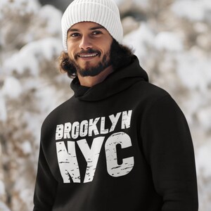 Brooklyn NYC Hoodie. Embrace the Borough&#39;s Spirit with Our Stylish Hoodie, a Perfect Blend of Comfort and Urban Chic, Wear Your BKNYC Pride!