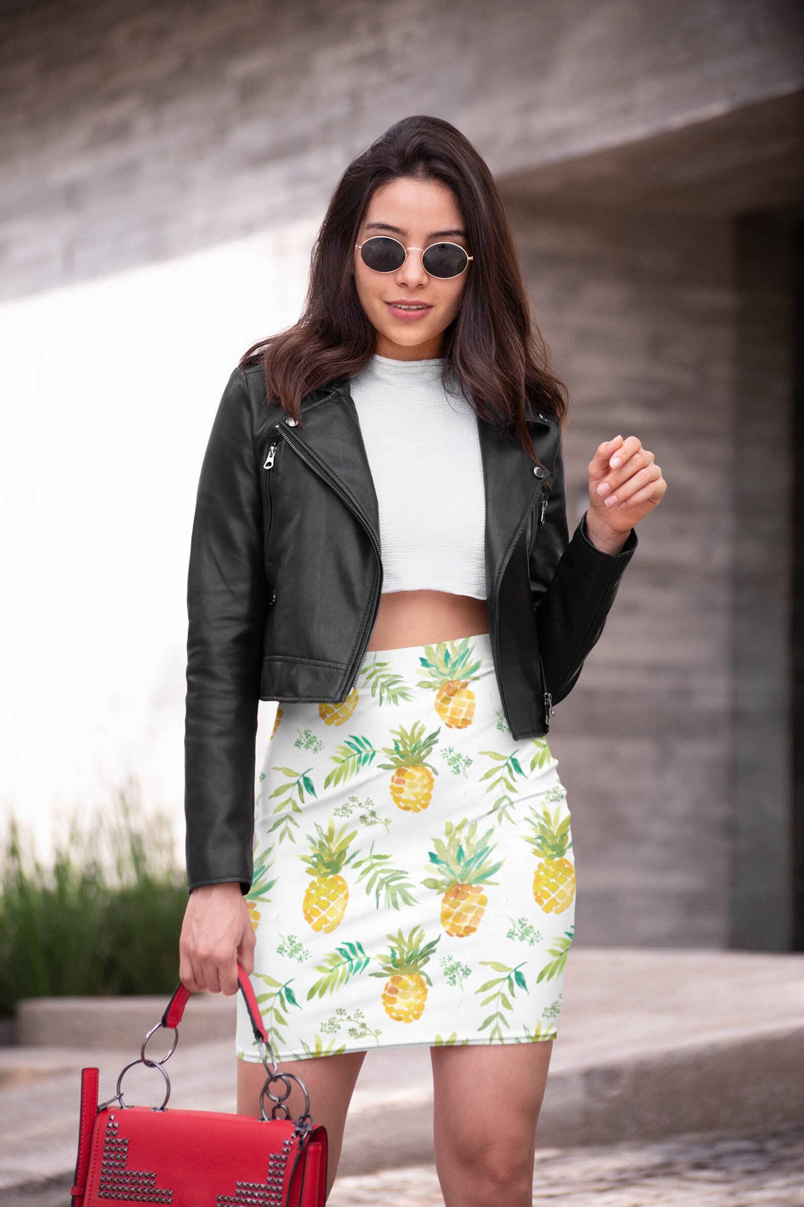 Pineapple Sweatshirt Dress main image 0