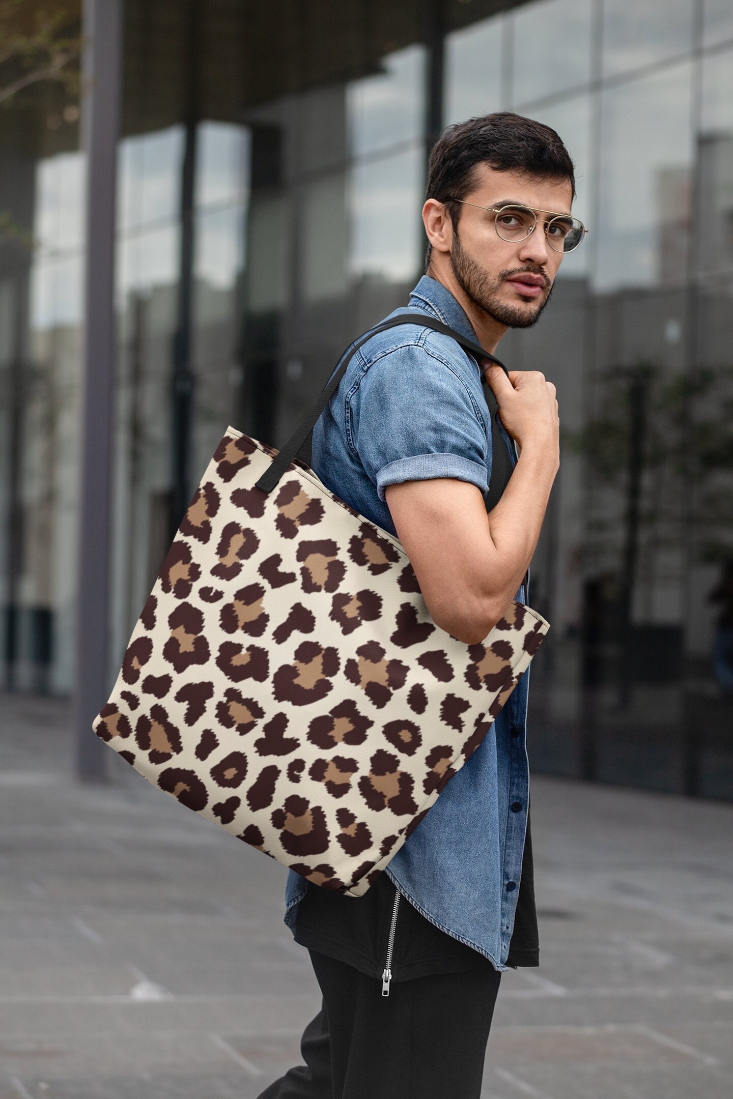 Animal Print Tote Bag Fashion Bag Reusable Bag Safari Bag 3