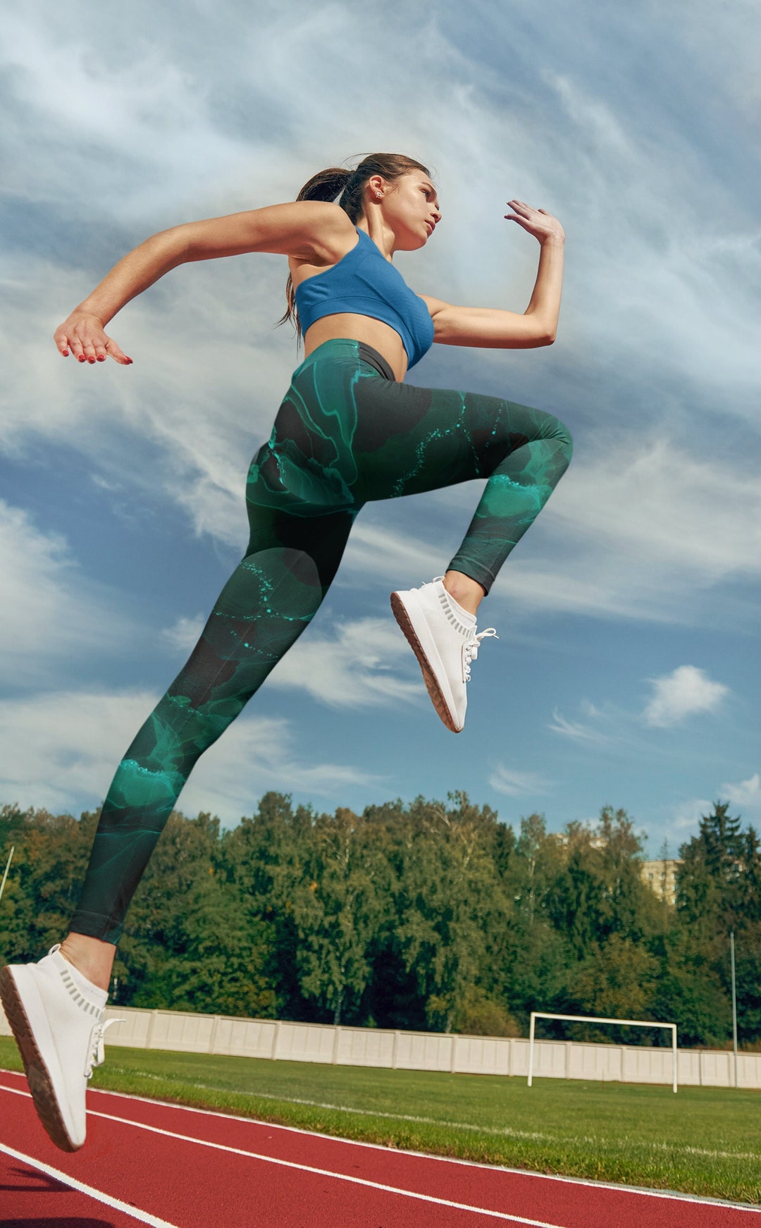 Green Women's Leggings by Being Human Clothing