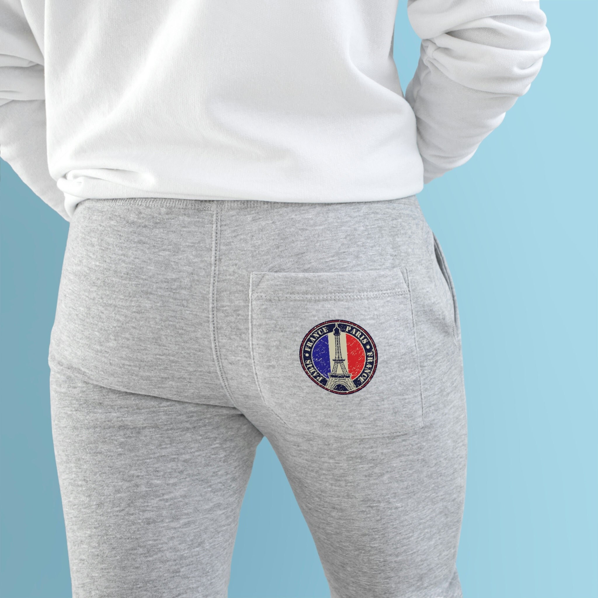 Made in France Logo Joggers for Men Fleece Comfortable Gym - Etsy