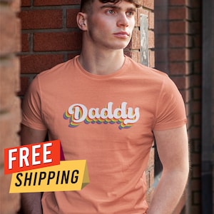 Daddy Pride shirt,Gay men shirt, LGBTQ, Rainbow Design, Pride shirt, gift for daddy, gift idea, Pride Month, Multicolor shirt, Shirt for dad