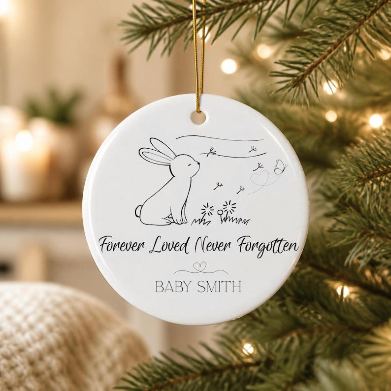 Custom Sympathy Ornament Gift for Child or Baby Loss, Loss of Loved One ...