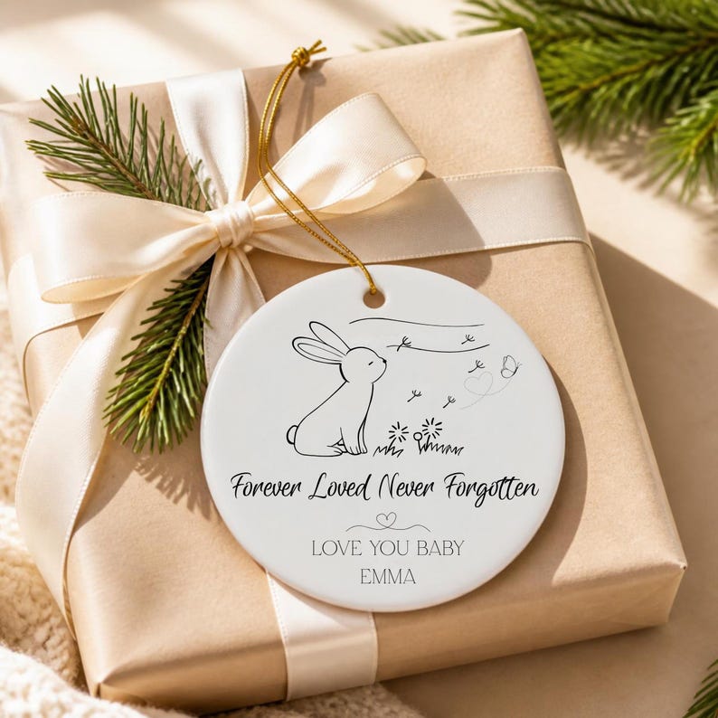 Custom Sympathy Ornament Gift for Child or Baby Loss, Loss of Loved One ...