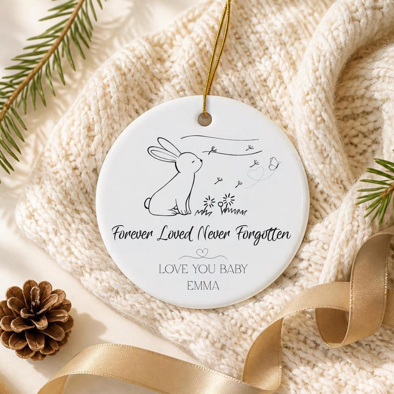 Custom Sympathy Ornament Gift for Child or Baby Loss, Loss of Loved One ...
