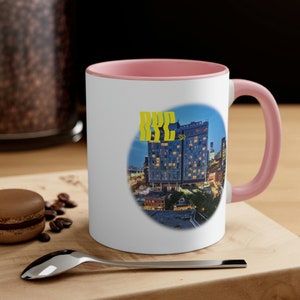 Two-Tone NYC Coffee Mug 11oz, Ceramic Mugs, Gifts for Her, Gifts for Him, For Home, Drinkware, Urban Photography, NYC, New York City, Cups